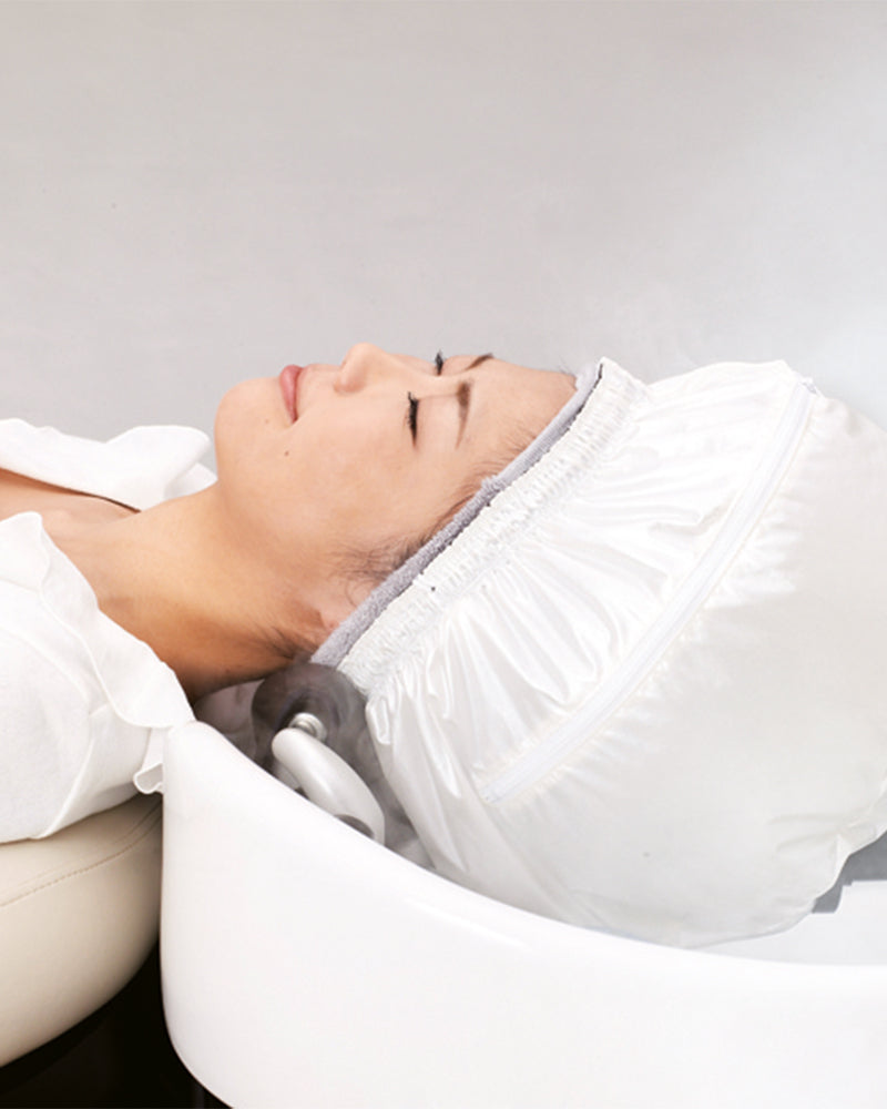 Spa mist Headbands- 3stk. Takara Belmont frisørudstyr til ultralyds damp pandebånd i hvidt til salonbehandling